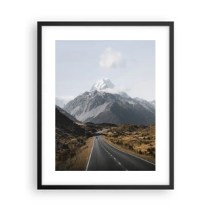 Plakat i sort ramme - Vejen til hjerte - 40x50 cm