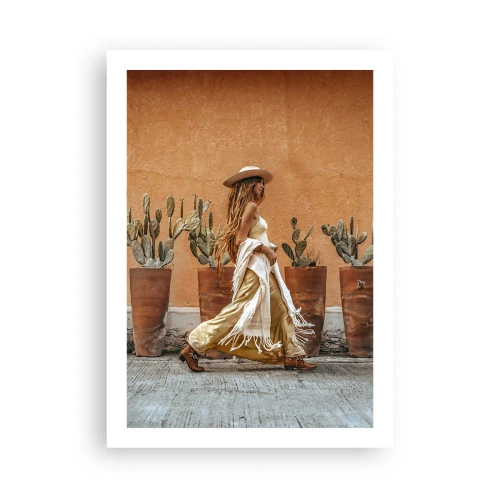 Plakat - I en hippieagtig stil - 50x70 cm