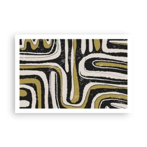 Plakat - Komposition: stier og gyder - 91x61 cm