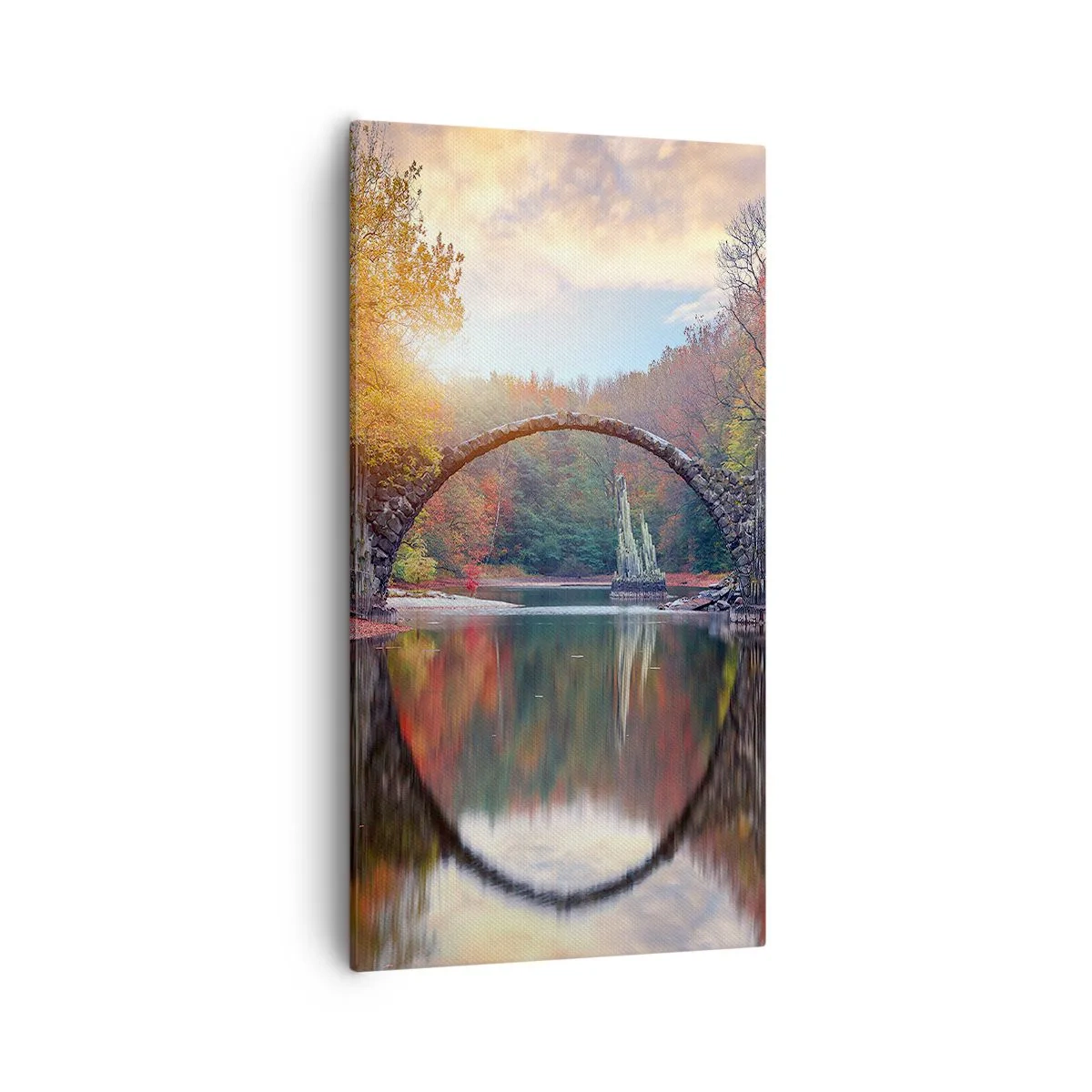 Lærredstryk - Billede på lærred - På den anden side af spejlet - 55x100 cm