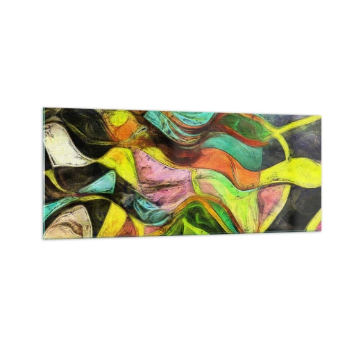 Billede på glas - Bevægelse er liv - 100x40 cm