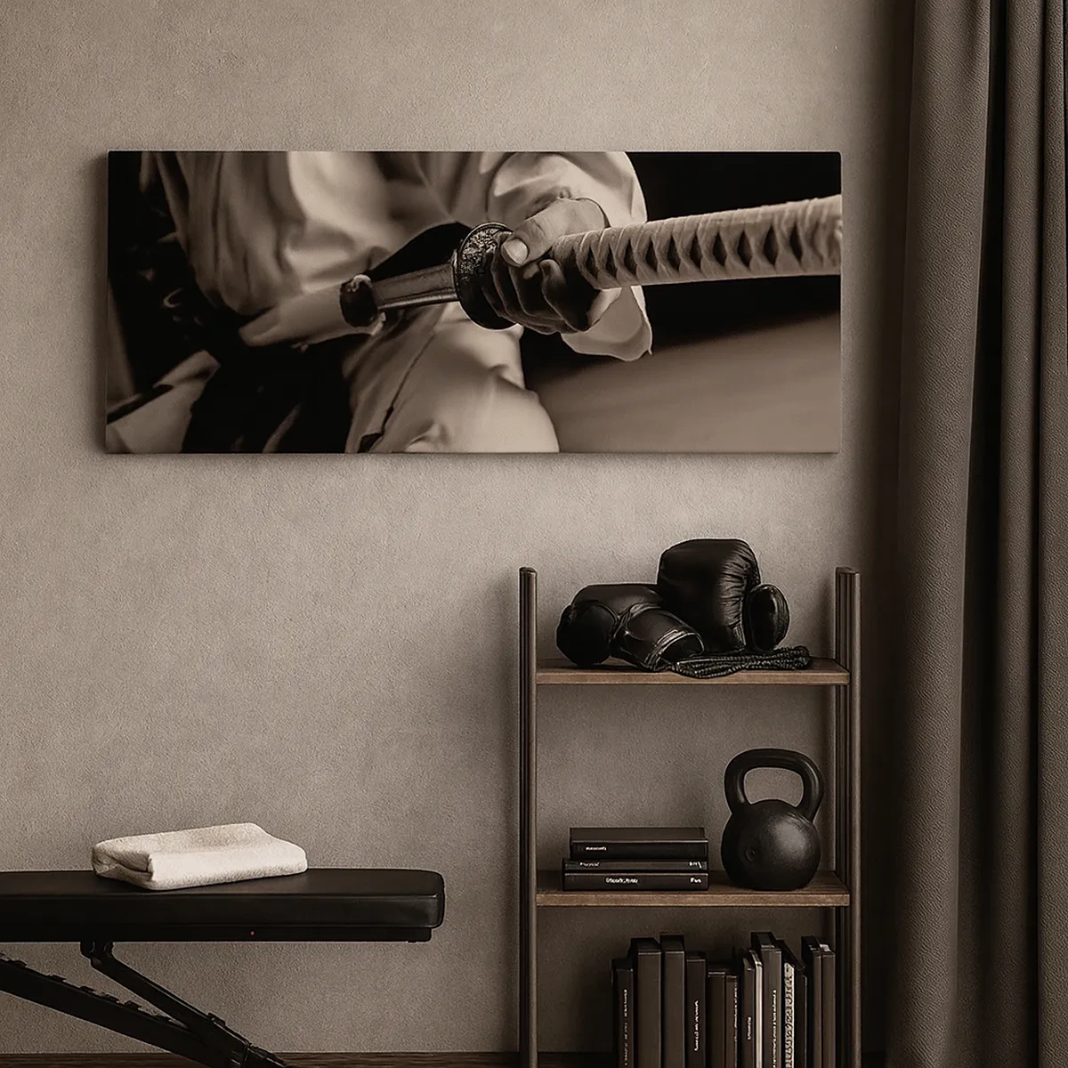 Lærredstryk - Billede på lærred - En krigers sjæl - 30x30 cm