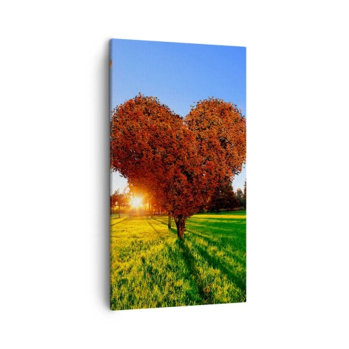 Lærredstryk - Billede på lærred - Og hvordan man ikke kan elske efteråret - 45x80 cm
