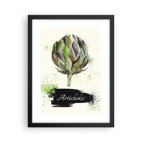 Plakat i sort ramme - Eviva grøntsager! - 30x40 cm