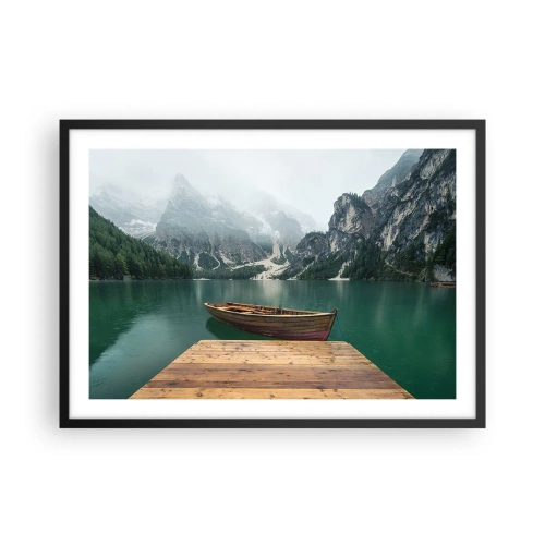Plakat i sort ramme - "Og stolte pander" - 70x50 cm