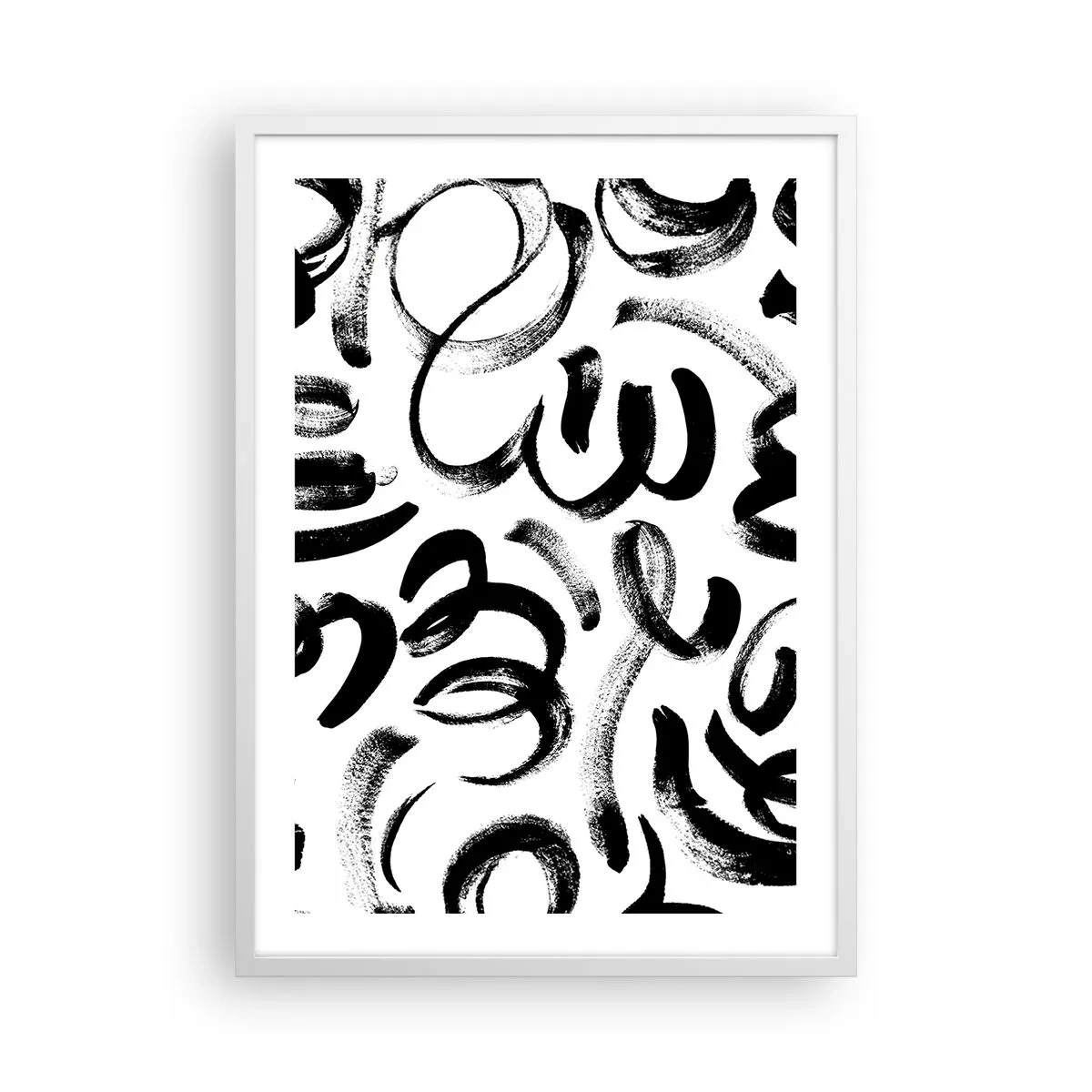 Plakat i hvid ramme - I sort og hvidt - 50x70 cm