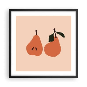 Plakat i sort ramme - Sødmen selv - 50x50 cm