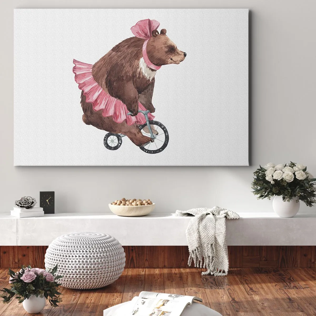 Lærredstryk - Billede på lærred - Sikke et cirkus! - 70x50 cm