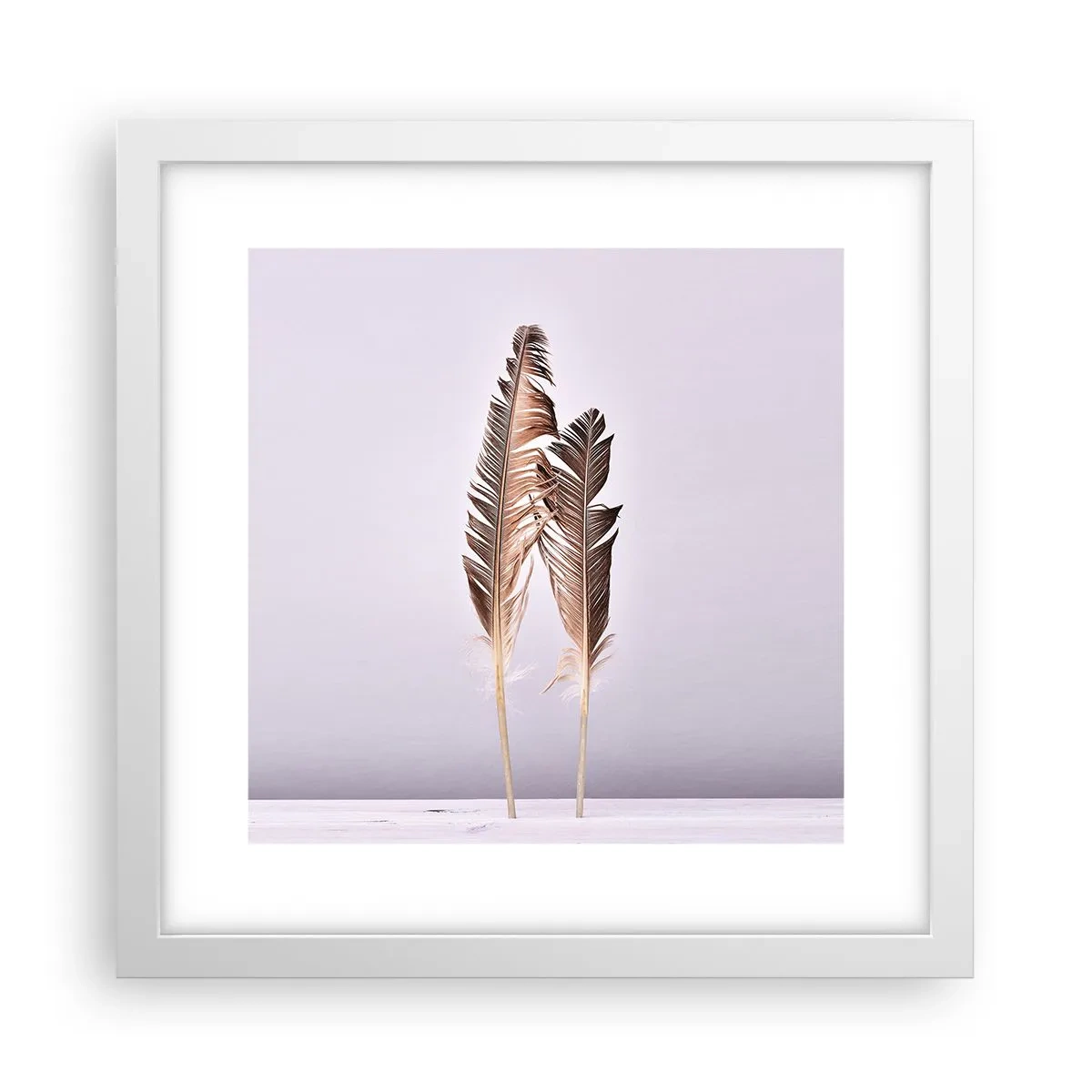 Plakat i hvid ramme - Mod intetheden - 30x30 cm