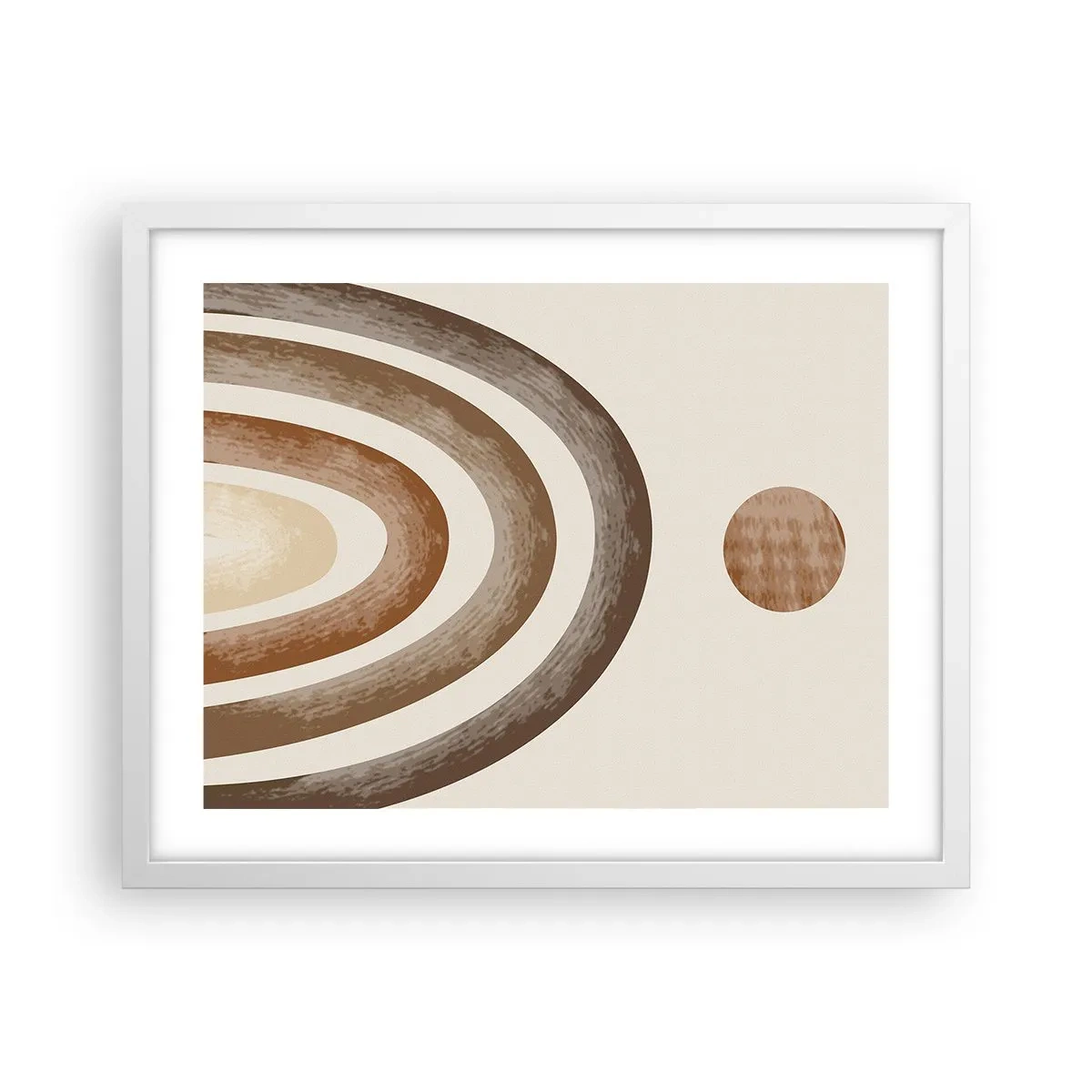 Plakat i hvid ramme - I en galakse langt, langt væk - 50x40 cm