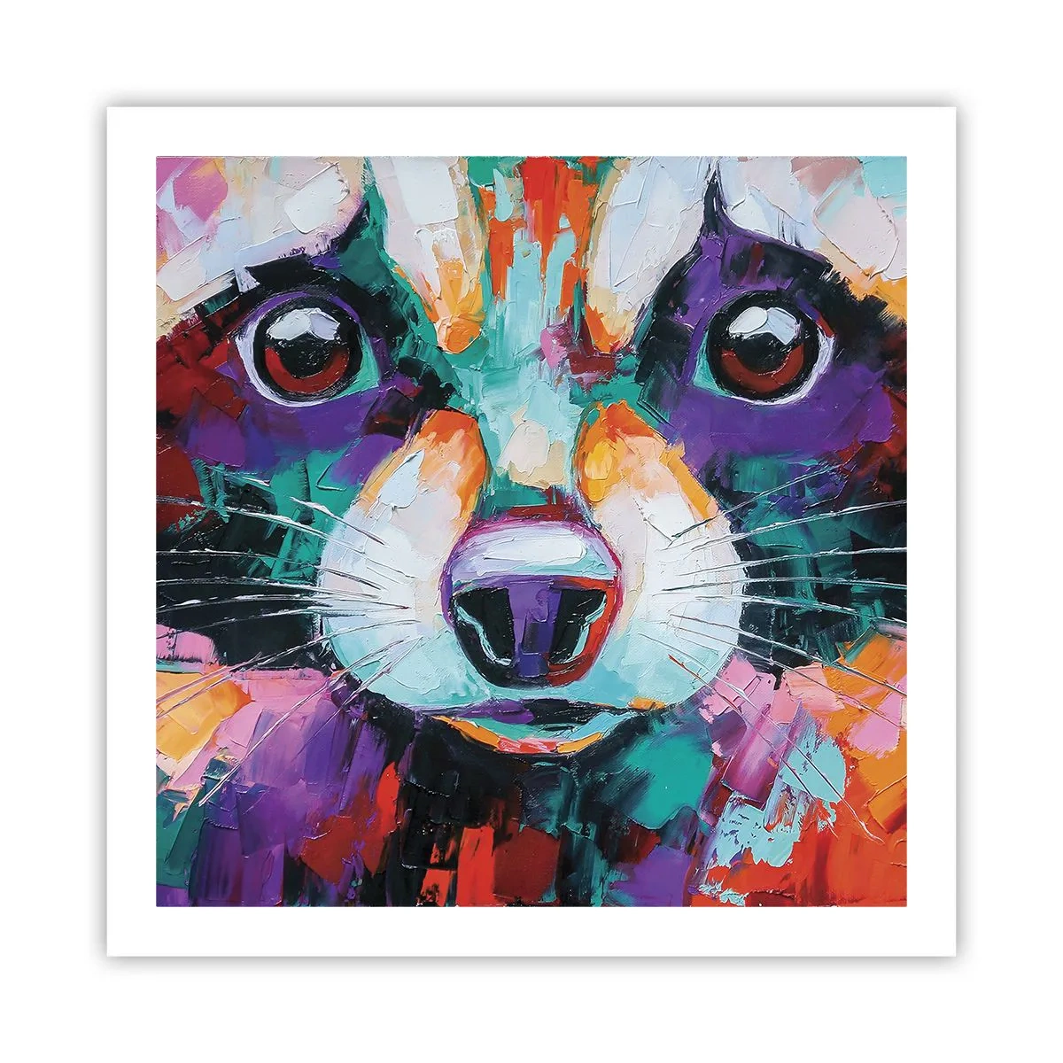 Plakat - Kun gode følelser - 60x60 cm