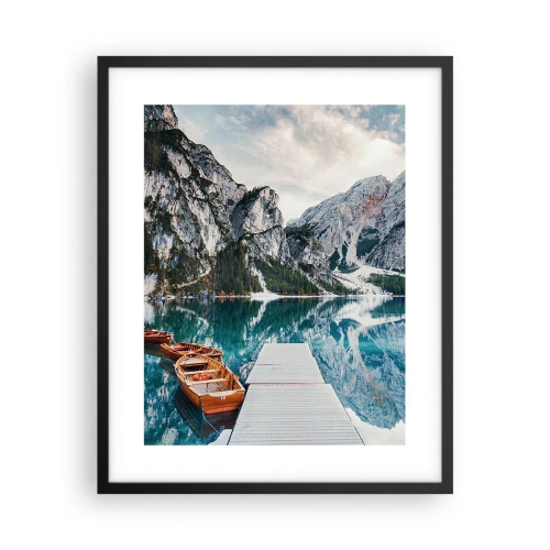 Plakat i sort ramme - Vi vil vise dig skønheden - 40x50 cm