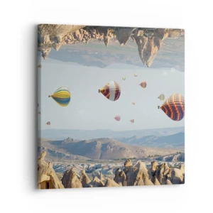 Lærredstryk - Billede på lærred - Alt er muligt her - 30x30 cm