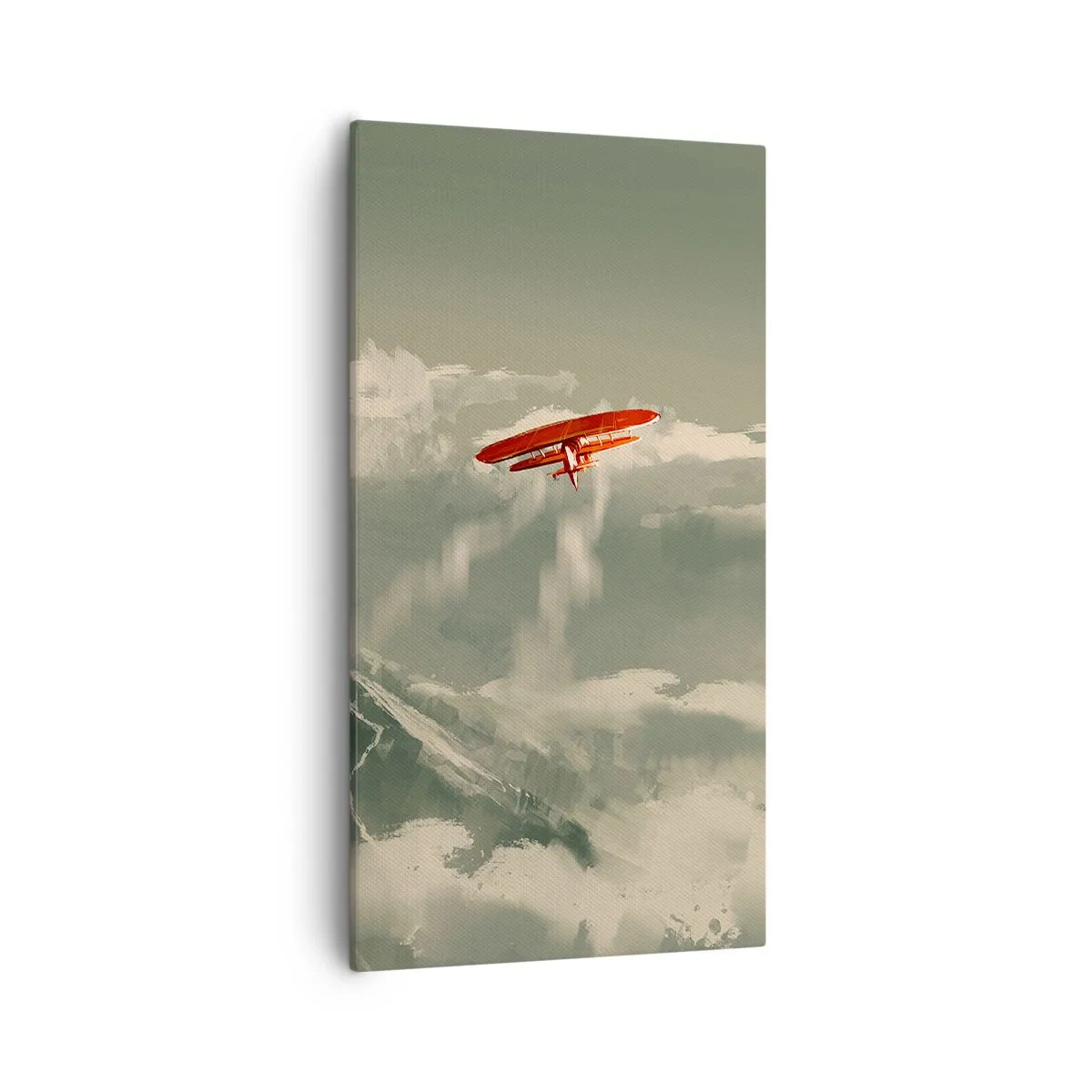 Lærredstryk - Billede på lærred - Frygtløs pioner - 55x100 cm