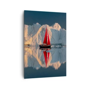 Lærredstryk - Billede på lærred - På kanten af verden - 70x100 cm