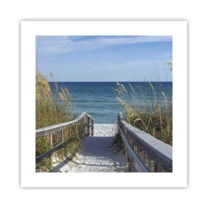 Plakat - I solen, i vinden - 40x40 cm