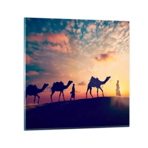 Billede på glas - Orientens mystiske ånd - 30x30 cm