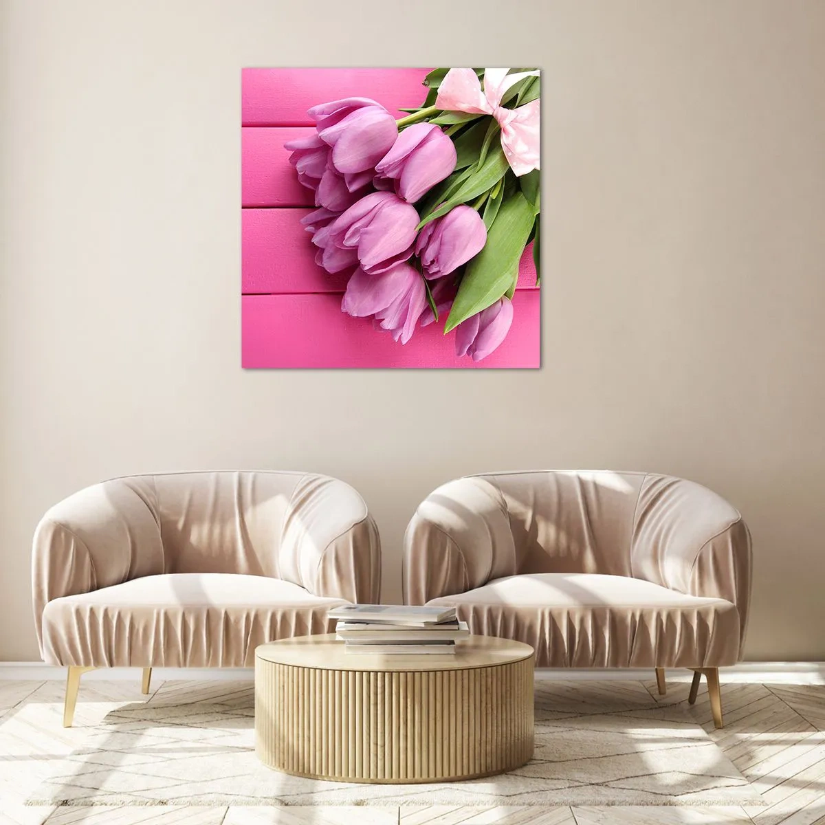 Billede på glas - Kun til dig - 60x60 cm