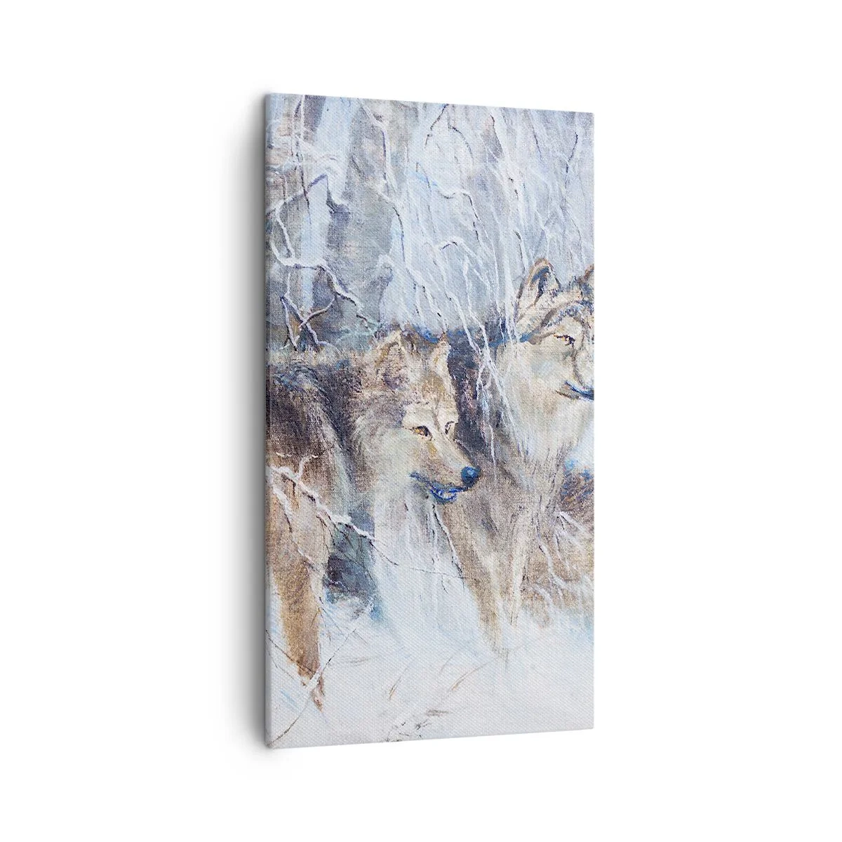 Lærredstryk - Billede på lærred - OBS! På vej... - 45x80 cm