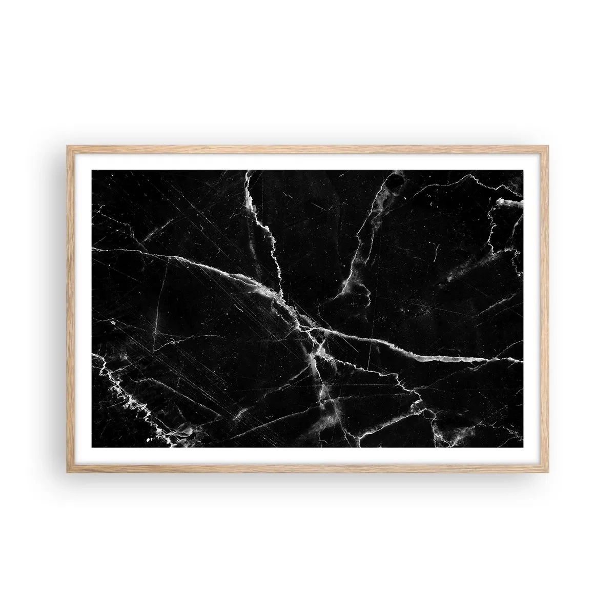 Plakat i ramme af lyst egetræ - Stenens hemmelige liv - 91x61 cm