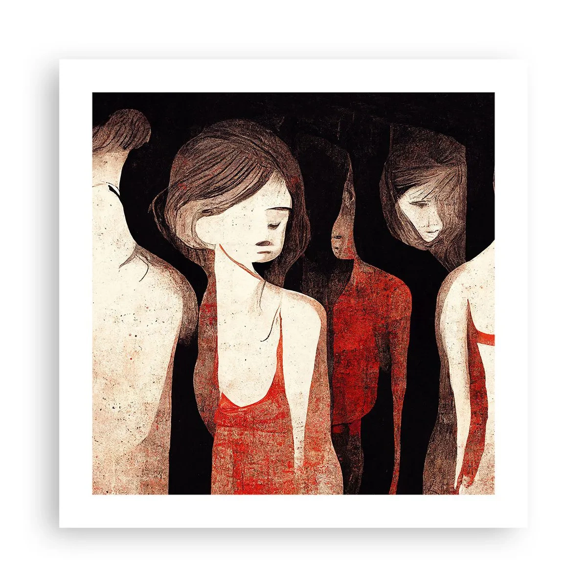 Plakat - Mørkets madonnaer - 50x50 cm