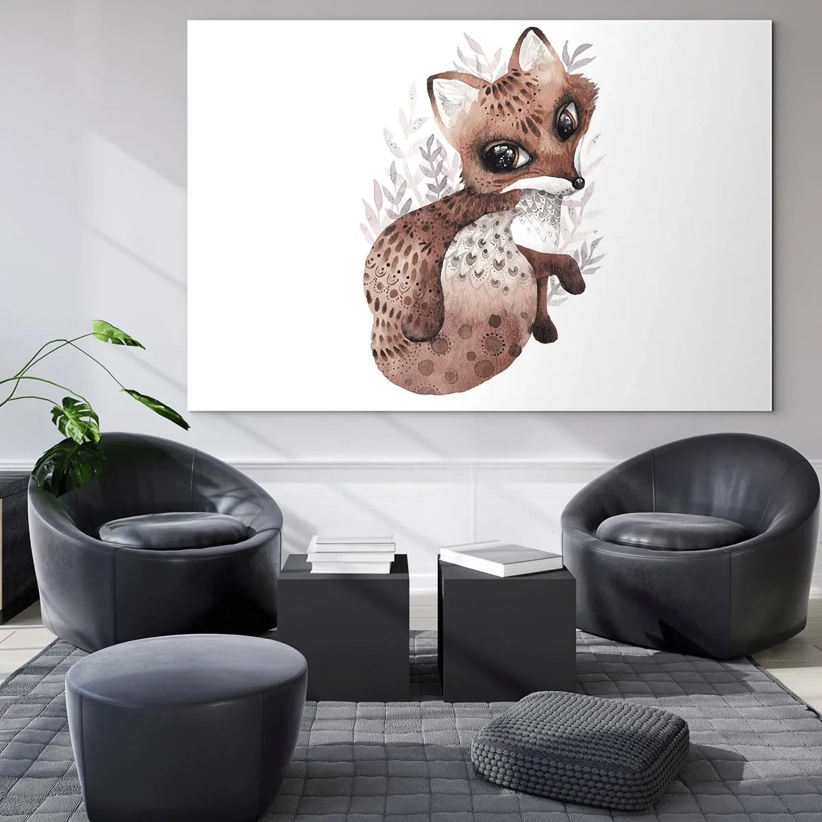 Billede på glas - Kun kærlighed - 100x70 cm