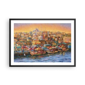 Plakat i sort ramme - En historie fra Istanbul - 70x50 cm