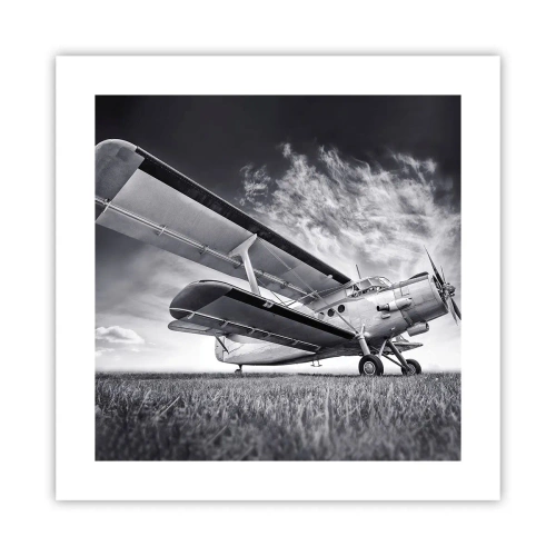 Plakat - Den bevingede vandringsmand - 40x40 cm