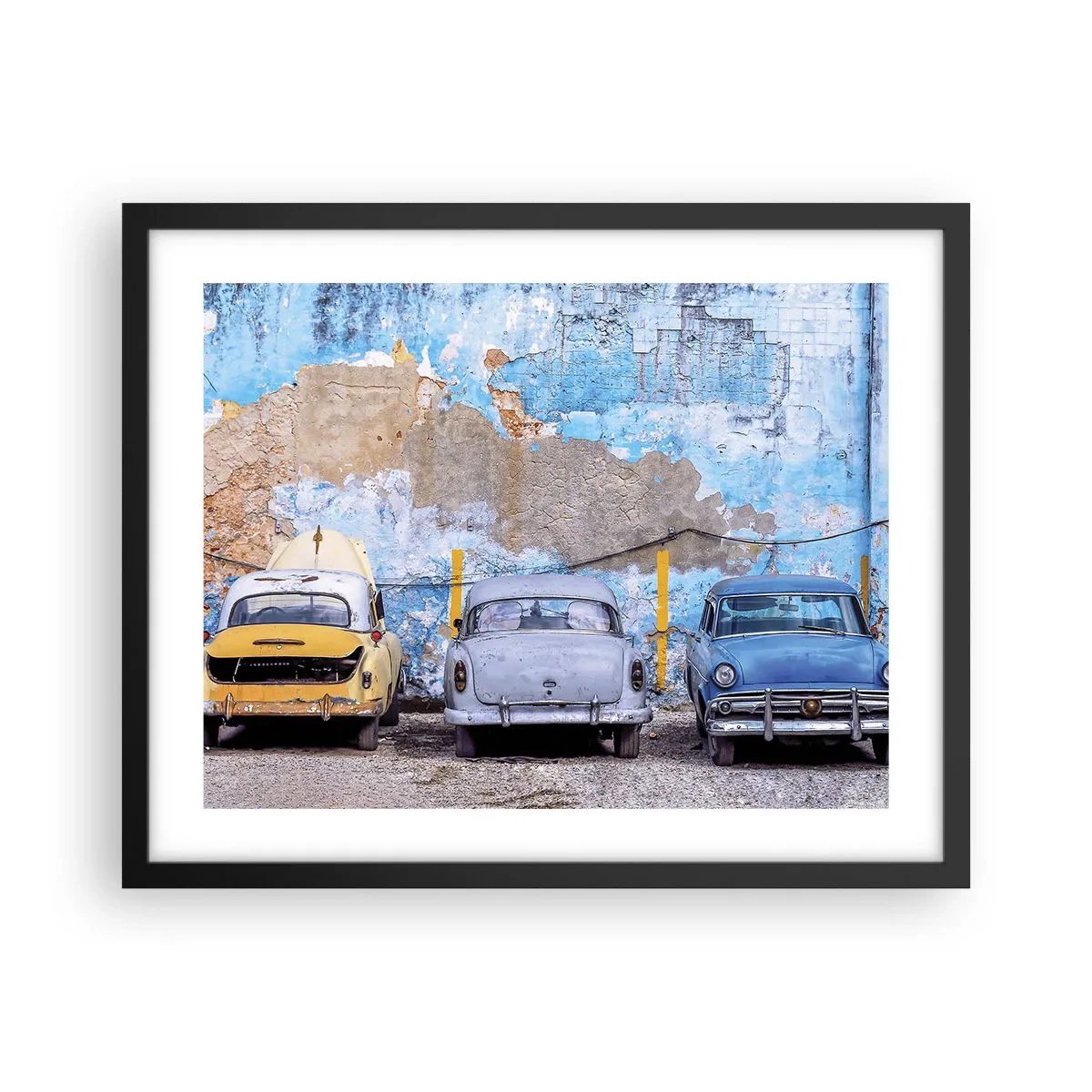 Plakat i sort ramme - Møde for veteraner - 50x40 cm