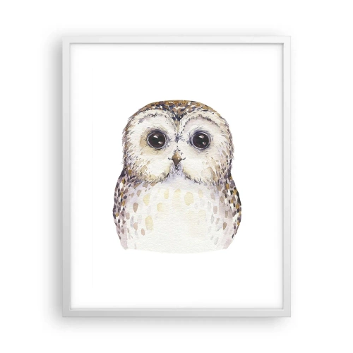 Plakat i hvid ramme - Se mig i øjnene - 40x50 cm