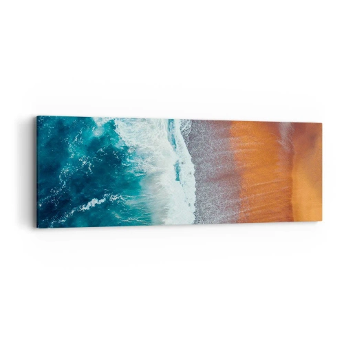 Lærredstryk - Billede på lærred - Et strejf af havet - 90x30 cm
