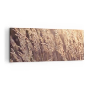 Lærredstryk - Billede på lærred - Klar til at byde efteråret velkommen - 100x40 cm