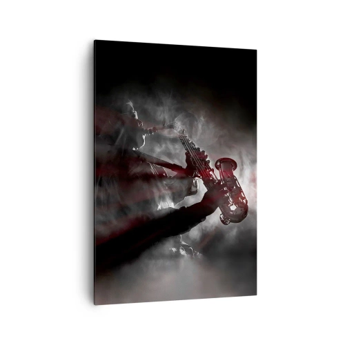 Lærredstryk - Billede på lærred - I jazzens dampe - 70x100 cm