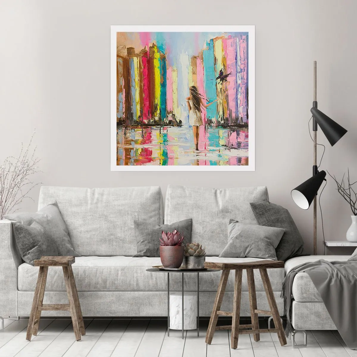 Plakat - Følg mig - 40x40 cm