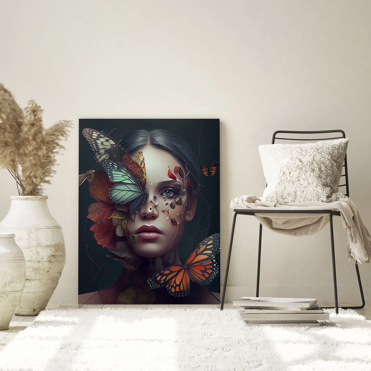 Billede på glas - En vidunderlig metamorfose - 50x70 cm