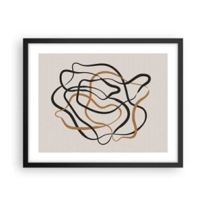 Plakat i sort ramme - Alt er gået galt - 50x40 cm