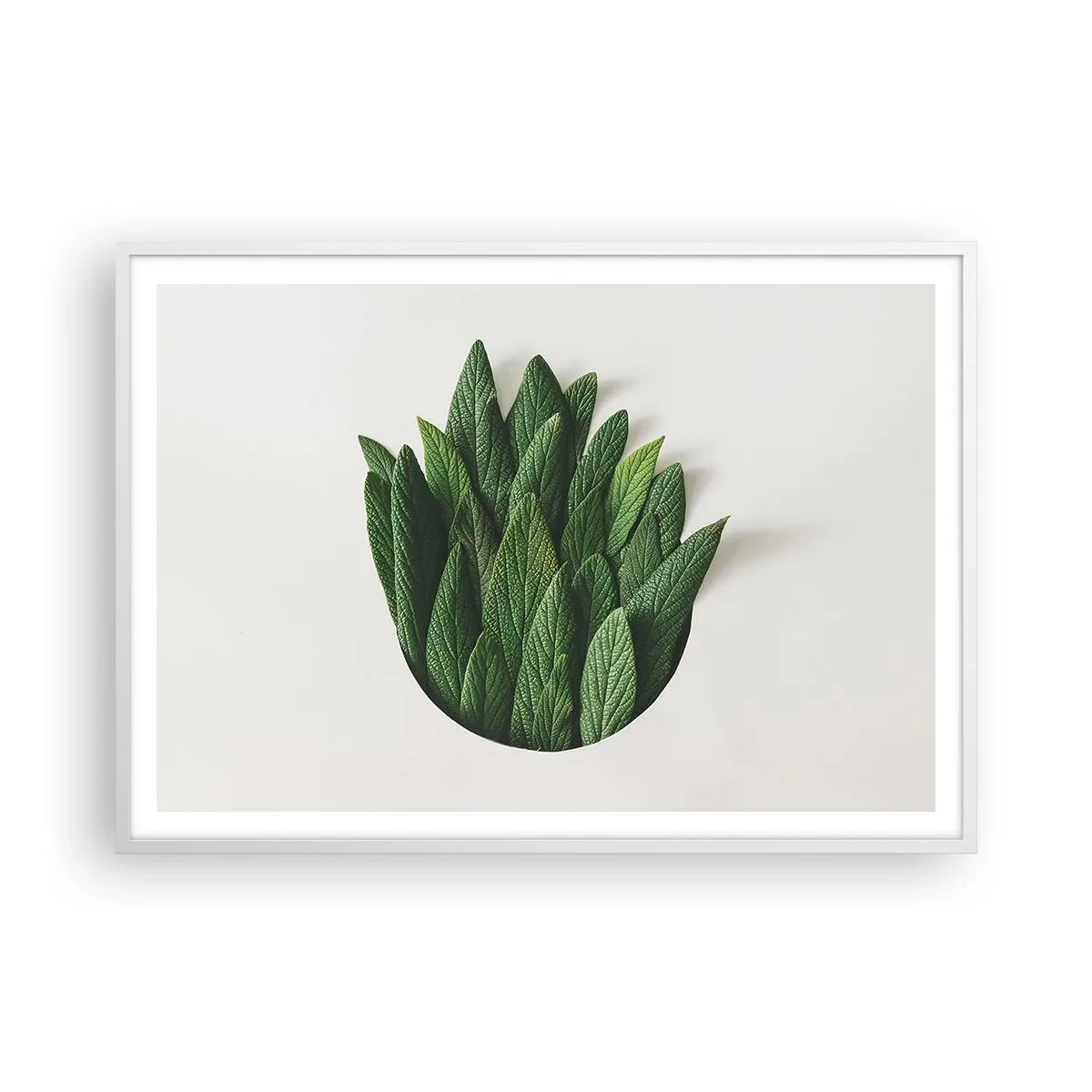 Plakat i hvid ramme - Uhæmmet nysgerrighed - 100x70 cm