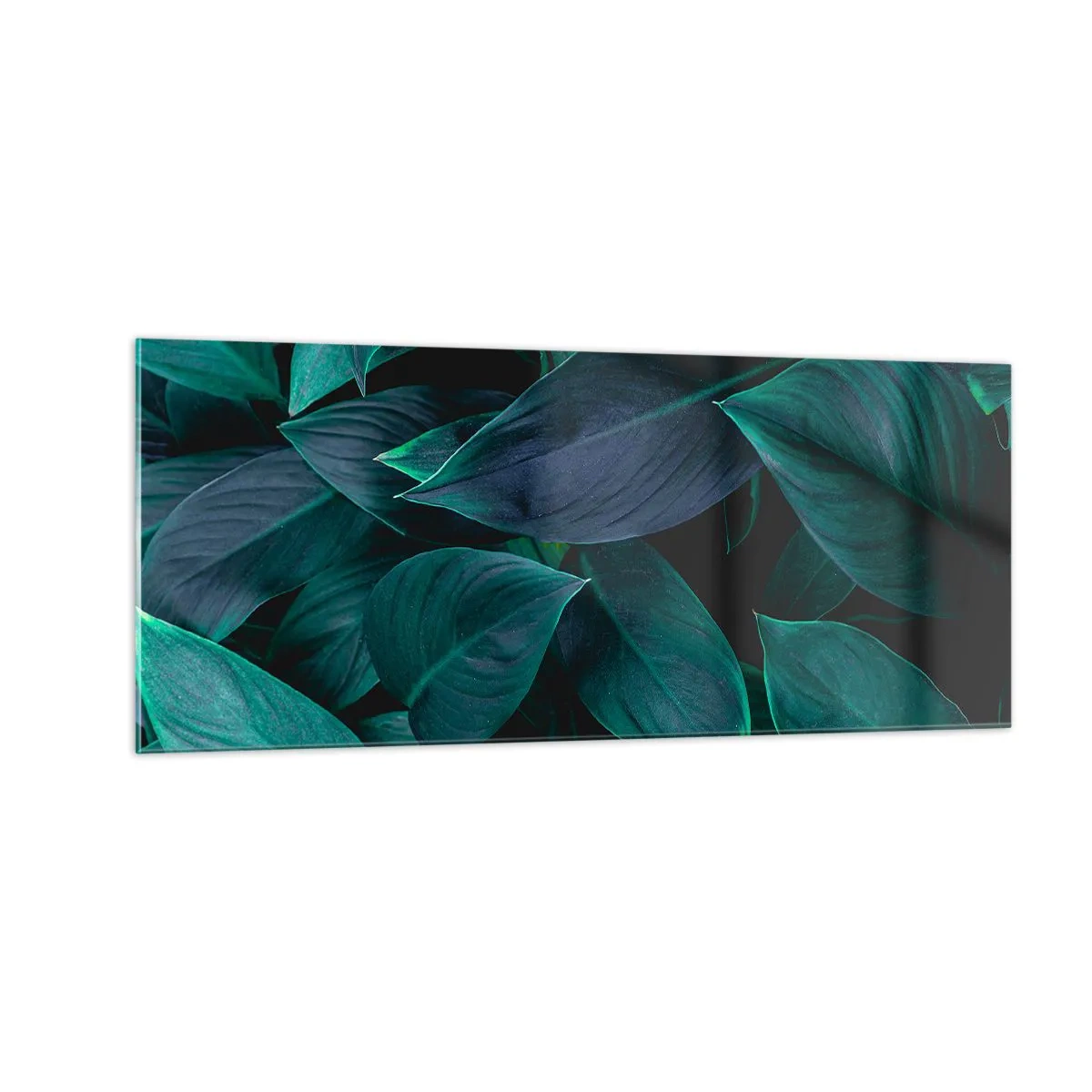 Billede på glas - Grønt i sig selv - 100x40 cm