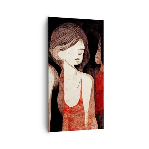 Lærredstryk - Billede på lærred - Mørkets madonnaer - 65x120 cm