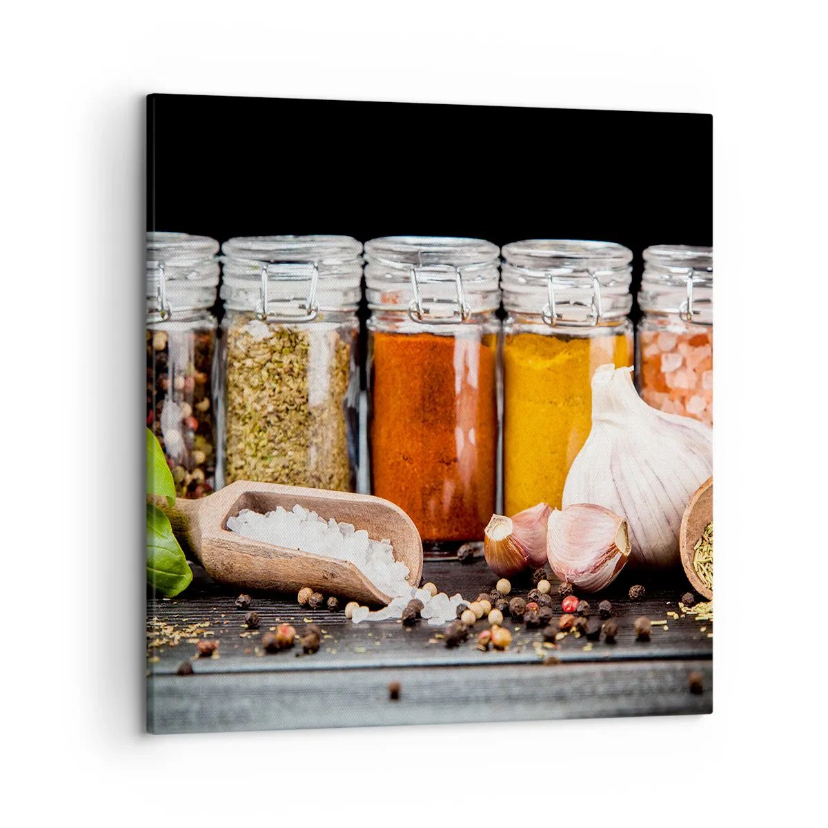 Lærredstryk - Billede på lærred - For at livet kan smages - 50x50 cm