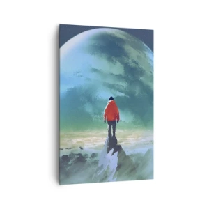 Lærredstryk - Billede på lærred - Opdageren af et nyt land - 80x120 cm