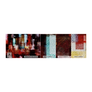 Prøve Fototapet Premium Canvas - Forvirring med forvirring - Abstraktion, Stykke, Maleri - 100x30 cm