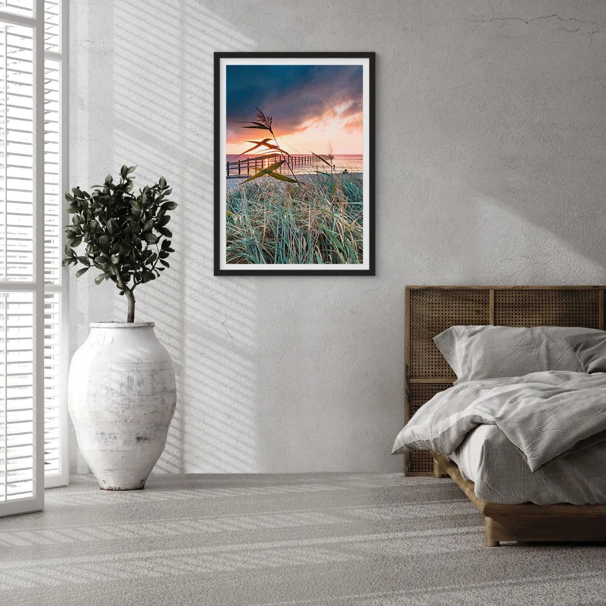 Plakat i sort ramme - Ikke passerer med vinden - 61x91 cm