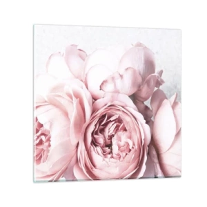 Billede på glas - For de romantiske - 40x40 cm