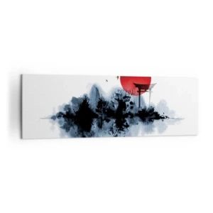 Lærredstryk - Billede på lærred - Et japansk synspunkt - 160x50 cm