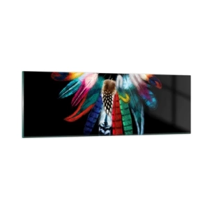 Billede på glas - Indisk halskæde - 90x30 cm