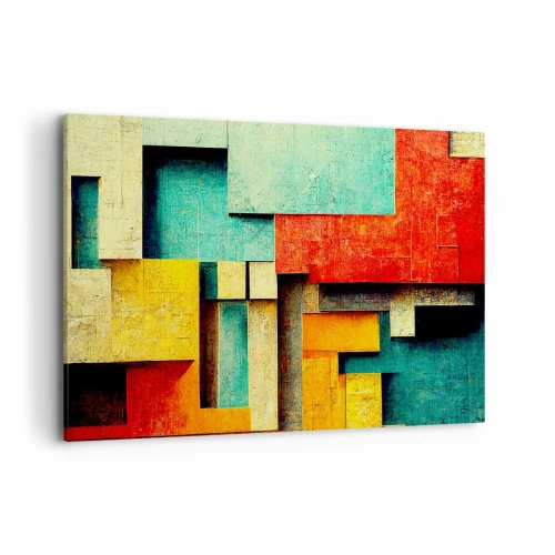 Lærredstryk - Billede på lærred - Festival for rette vinkler - 120x80 cm