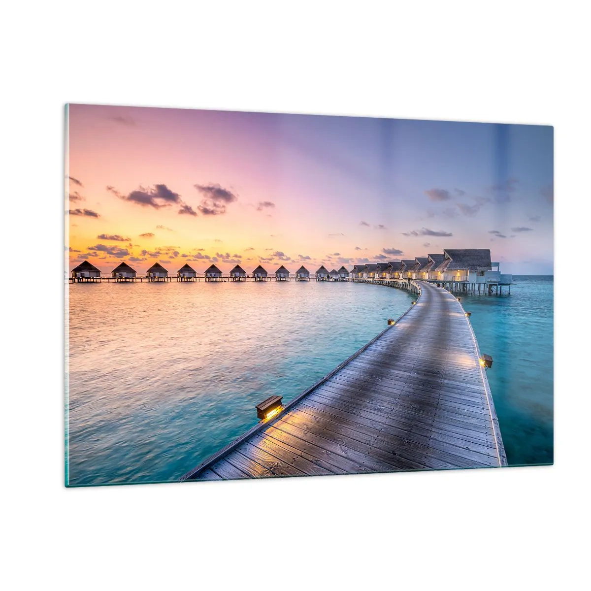 Billede på glas - Ferie - tilbage til kilden - 120x80 cm