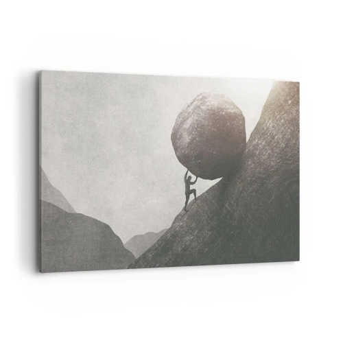 Lærredstryk - Billede på lærred - Jeg tror mod al forventning - 120x80 cm