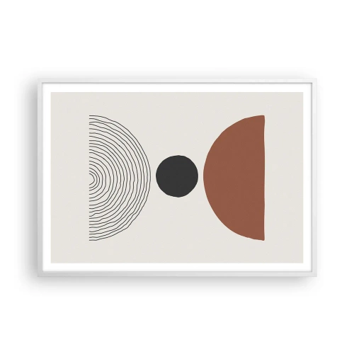 Plakat i hvid ramme - I rampelyset - 100x70 cm